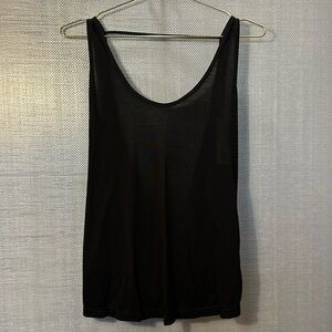 Naked Princess Amanda Black Twist Back Tank Size Large
